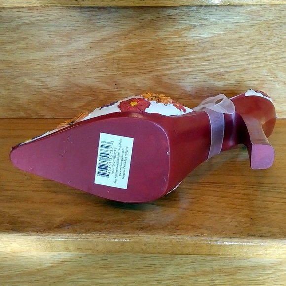 NWT High-Heel Shoe Wine-Bottle Holder, "Floral Splash" - Picture 9 of 9